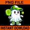 Ghost Playing Pickleball PNG 0