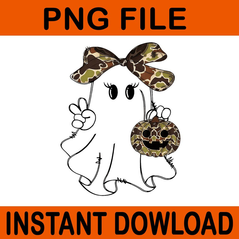 Camouflage Camo Ghost Halloween PNG 0