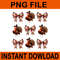 Retro Thanksgiving Fall Pumpkin Bow Coquette PNG 0