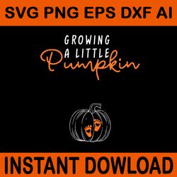 growing a little pumpkin svg