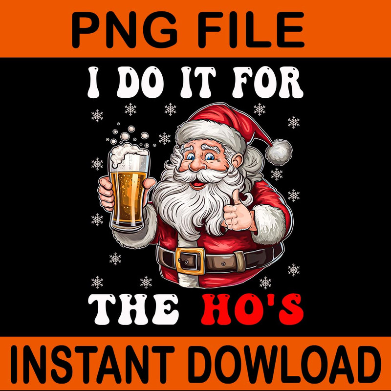 I Do It For The Hos Christmas Santa Face SVG The Hos Santa Svg Santa Christmas Svg 0