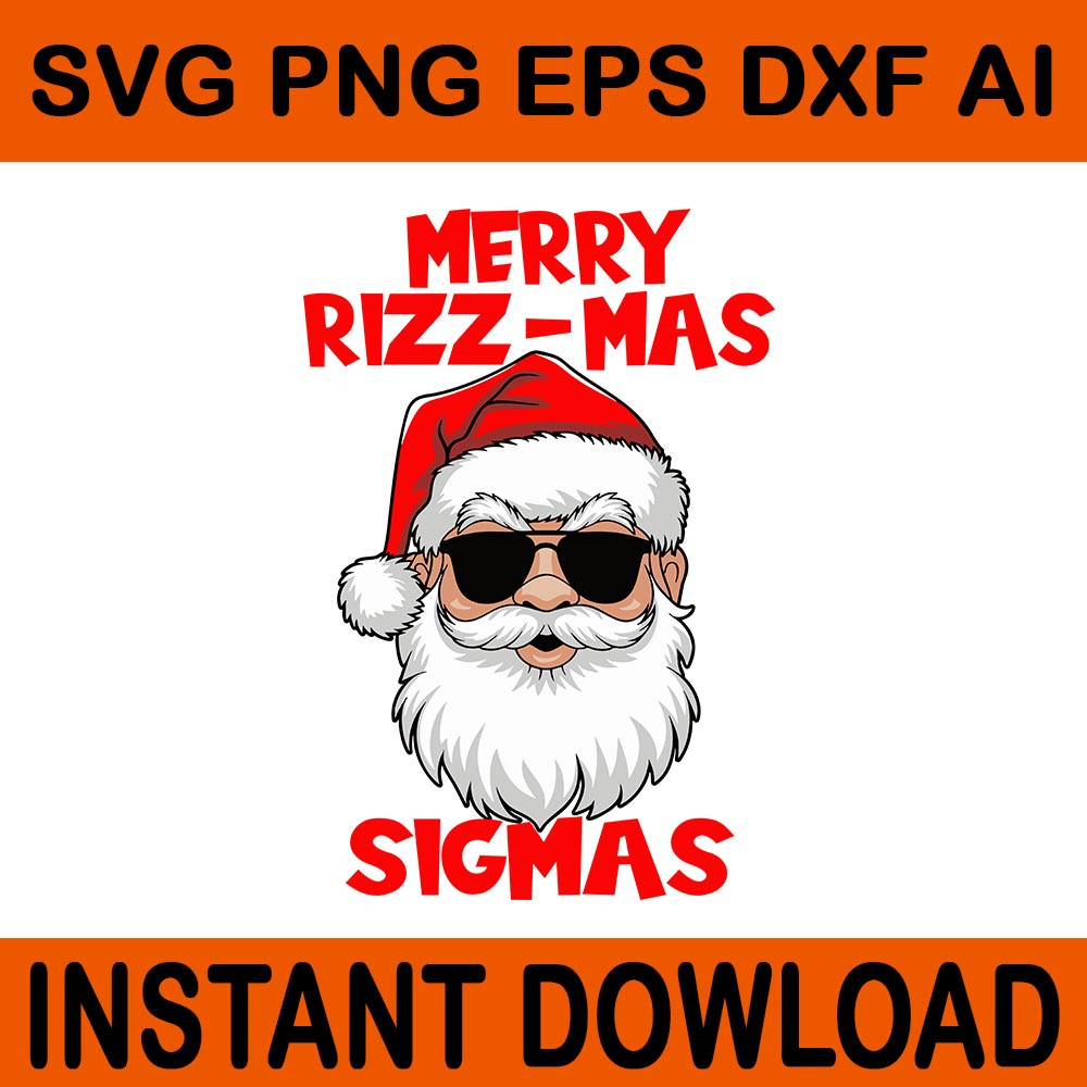 Merry Rizzmas Sigmas Svg Santa Merry Rizzmas Sigmas Svg Santa Rizzmas Svg Santa Sigmas SVG 0