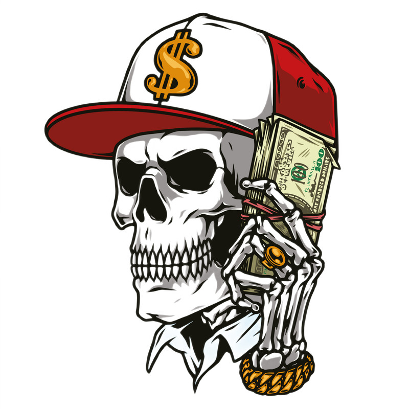 SKULL BASEBALL PNG FILE 0