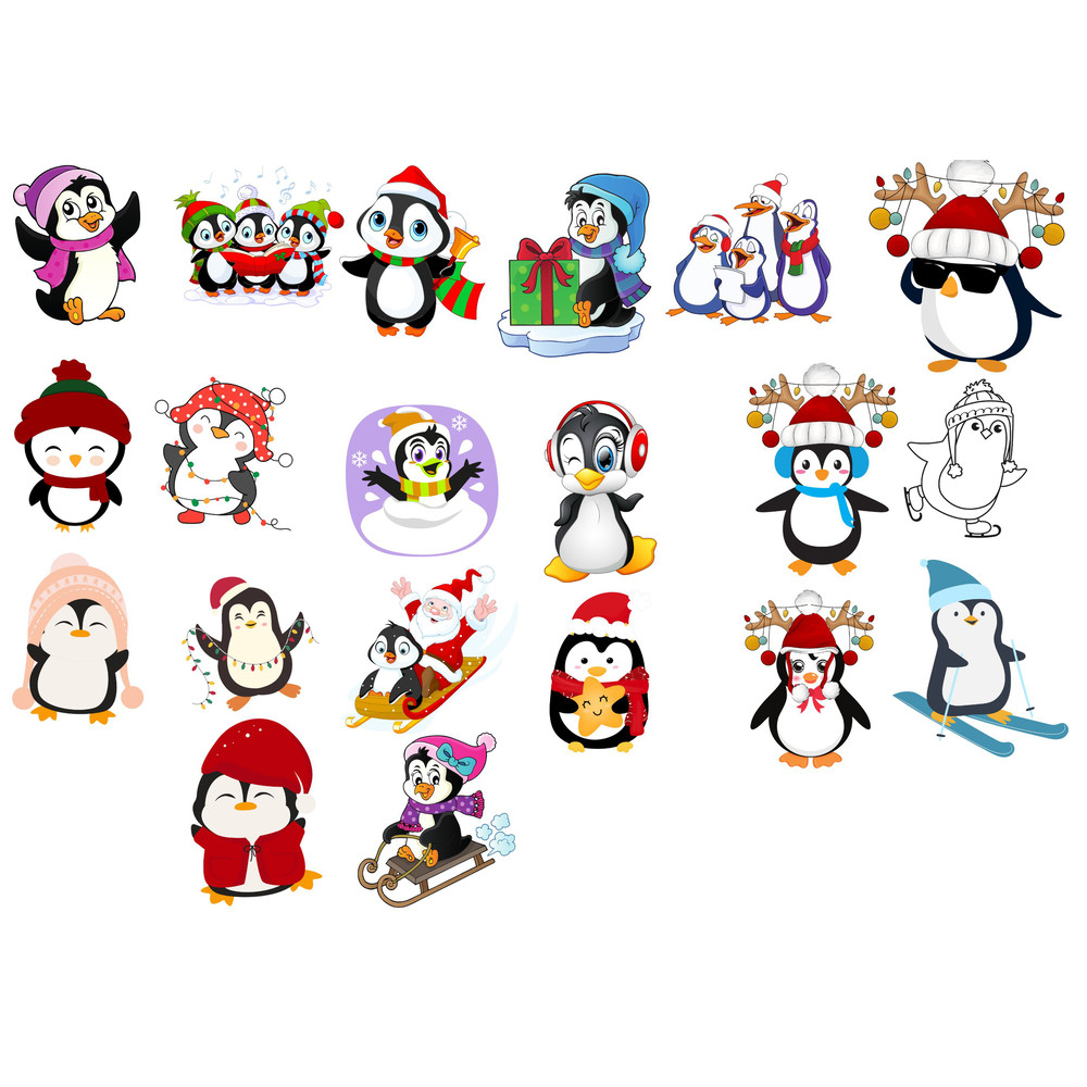 Cute Penguins Cheerful Animals Decor Decoration20 Winter Penguin Clipart PNG Christmas Penguin ClipartChristmas Cli 0