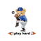 Playing Hard Baseballbaseball Pngbaseball Teddy Bear Playernumber One In Blue Capfiery Baseballcool Teddy Bearpitc 0