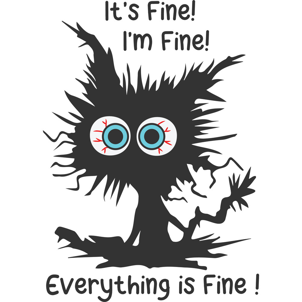 Funny Cat Surprised Cat Cute Cat Digital Download Scared Cat Cat PngIts Okay Everything Is FineIm Not Afraid 0