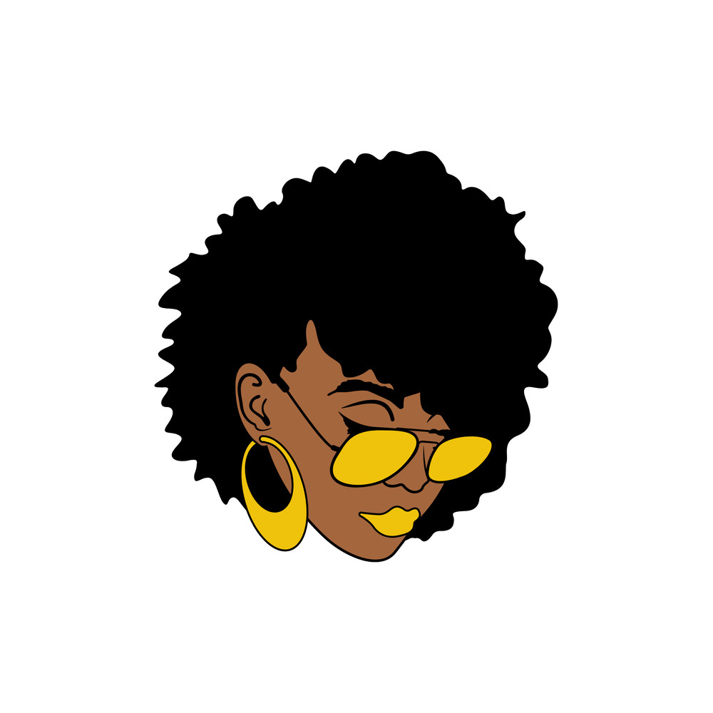 Black Girl SVG Black Woman SVG Black History Month SVG Woman Svg Afro Woman Svg Cut File Silhouette Cricut Svgpng 2