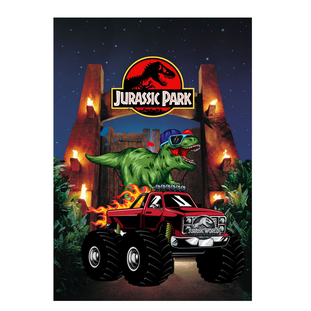 Jurassic Parkpng Jurassic World Dinosaurscolor Printanimal Worldmonster Truck Green Trex Cool T Rex With Hat And 0
