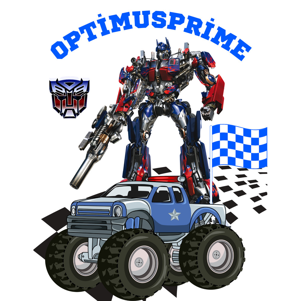 Optimus Prime Pngmonster Truck Pngoptimusprime With Gunwarrior Racersuperhero Optimusprimebumblebeetransformers Ma 0