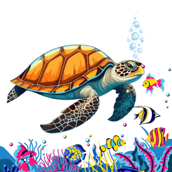 turtle png,sea animals,cute cheerful turtle,seashells,star seashell,undersea life,seafood,coo turtle,kids gift,shirt pri
