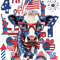 Western America Highland Cow Png America Png4th Of July Png Western Sublimation American Flag Png Usa PngAmerica D 0