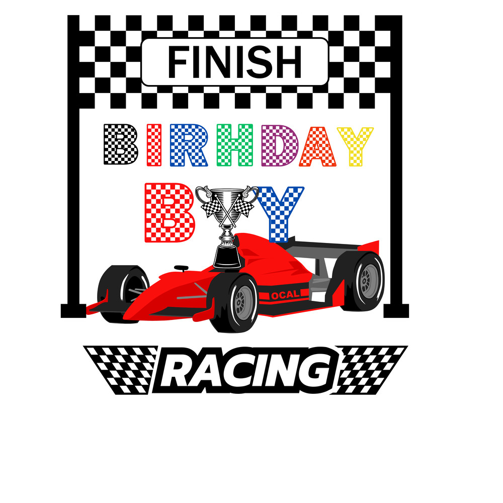Checkered Red Race Car Pngcheckered Finish Linechampion Cuprace Driverrally Speed Excitementbirthday Boybirthday S 0