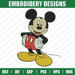 Mickey Mouse  Embroidery Files, Disney Embroidery Designs, Mickey Embroidery Designs Files, Instant Download