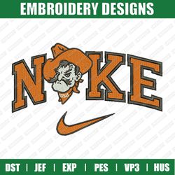 Nike Oklahoma State Cowboys Embroidery Files, Sport Embroidery Designs, Nike Embroidery Designs Files, Instant Download