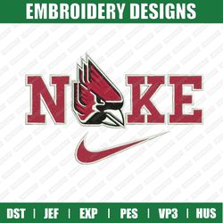 Nike x Ball State Cardinals Embroidery Files, Sport Embroidery Designs, Nike Embroidery Designs Files, Instant Download