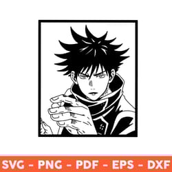 megumi fushiguro svg, jujutsu kaisen svg, divine dogs svg, f, 310