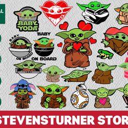 baby yoda bundle svg, grogu svg for cricut, baby yoda clipar, 451
