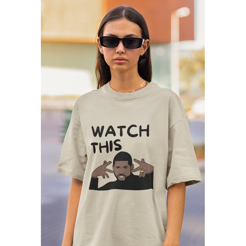 Funny Usher Shirt, Usher Watch This Meme Shirt, Unisex Graphic Tee, Usher Tour Merch, Usher Gifts, Funny Concert Tee, Unhinged Rap.jpg