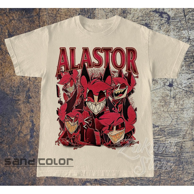 Alastor Hazbin Hotel Characters T-shirt, Alastor Hazbin Hotel T-shirt, Alastor Vivziepop T-shirt, Hazbin Hotel Cartoon Merch, Gifts For Fans.jpg