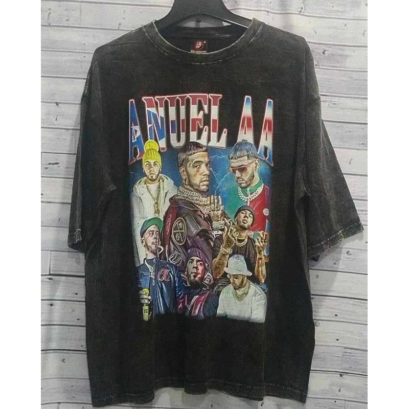 Anuel AA Bootleg Shirt Wash Oversize Tshirt Anuel AA Tee.jpg