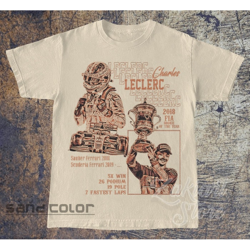 Charles Leclerc Vintage T-Shirt, Formula Racing F1 Homage Graphic Unisex Tee, Retro 90's Fans Tshirt Gift.jpg