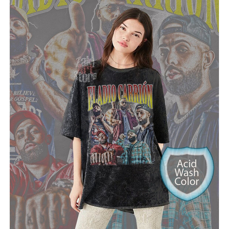 Eladio Carrions Bootleg Shirt Acid Wash Oversize Tshirt Eladio Carrions Tee.jpg