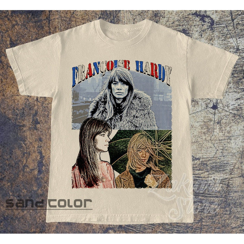 Francoise Hardy fan art shirt, Francoise Hardy Vintage Tee's.jpg