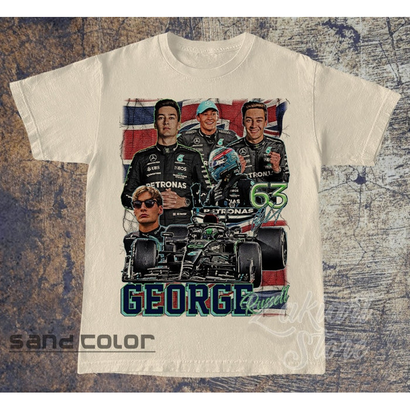 George Russell T-Shirt, George Russell Tee, Formula One shirt, Classic 90s Graphic Tee, Unisex, Vintage Bootleg, Gift, Retro.jpg