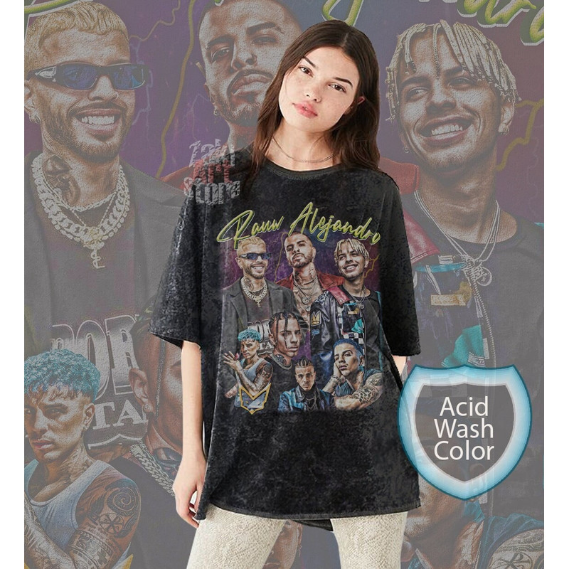 Rauw Alejandro Bootleg Shirt Acid Wash Oversize Tshirt Rauw Alejandro Tee.jpg