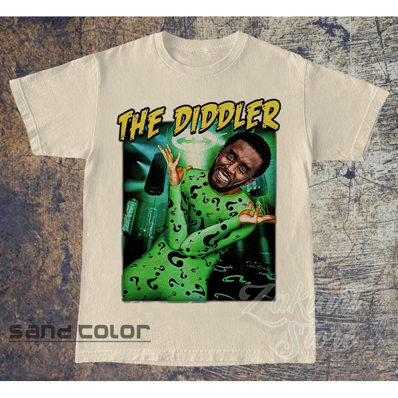The Diddler Ironic Shirt Sean Diddy Combs T-shirt Funny T-shirt P Diddy Goes to Prison Funny unisex Shirt Weirdcore Meme Shirt.jpg