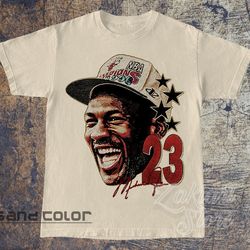 vintage 90s graphic style michael jordan face png sublimation