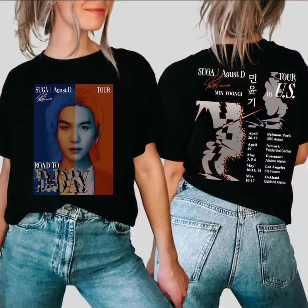 Agust D T-shirt, SUGA D Day Album Shirt, Agust D World Tour Shirt, Suga On Tour 2023 Shirt, Agust D Tee, Min Yoongi Shirt, Gift for Army.jpg