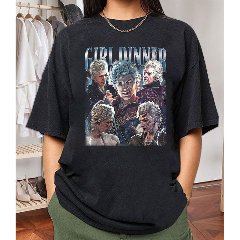 Limited Astarion Baldurs Gate 3 Girl Dinner Vintage T-Shirt, Gift For Women and Man Unisex T-Shirt.jpg