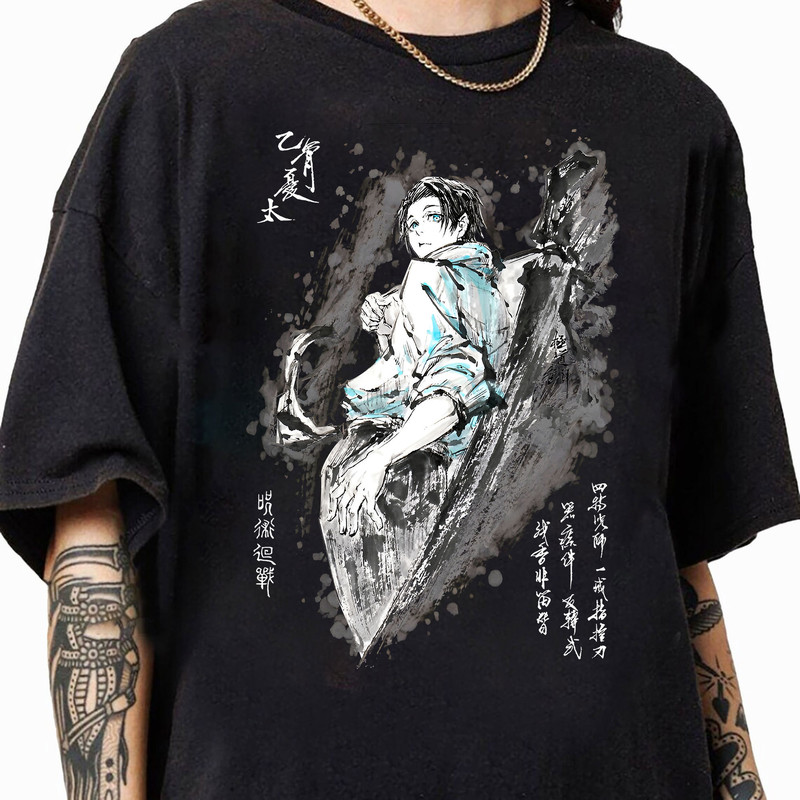 t-shirt, gift, gift her, gift men, gift boy gift, anime, anime shirts, anime gifts, Satoru, Jujutsu, jujutsu shirt, Yuta Okkotsu, Sukuna.jpg