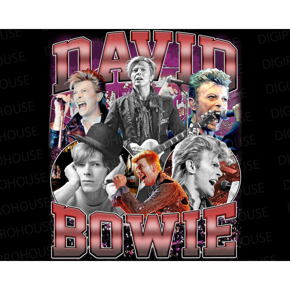 David bowie T Shirt Design PNG Instant Download.jpg