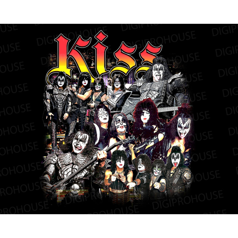 KISS Rock Bands designs Png  Classic rock Band Design  Rock Digital Download.jpg