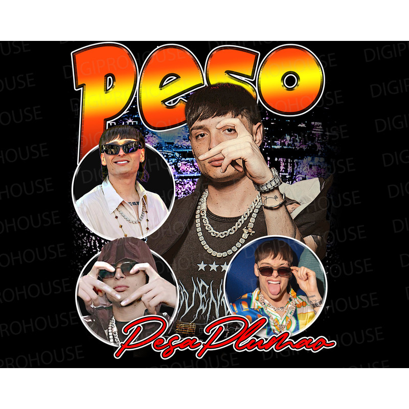 Peso Pluma Png Digital Download, New Peso Pluma Music Shirt World Tour 2023 Graphic Design, Hiphop Artist Bootleg Tee,ready to print 300 dpi.jpg
