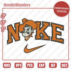 Nike Embroidery Designs, Nike Oklahoma State Cowboys Sport Designs, Sport Embroidery Download, Digital File