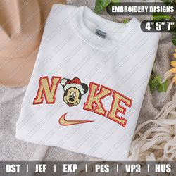 Nike Mickey Santa Embroidery Files, Christmas Embroidery Designs, Nike Embroidery Designs Files, Instant Download