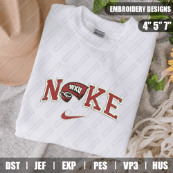 nike western kentucky hilltoppers embroidery files, sport embroidery designs, nike embroidery designs files, instant dow