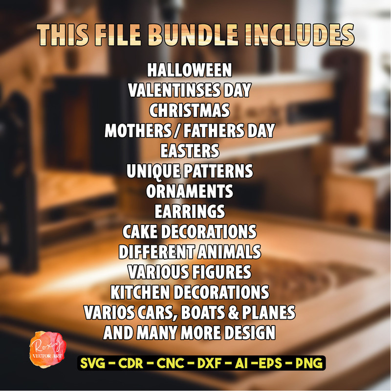 500k Laser Cut Files Mega File Bundle 3D 2D Engraving Patterns Fiber CO2 CNC Waterjet Wood Metal C 2