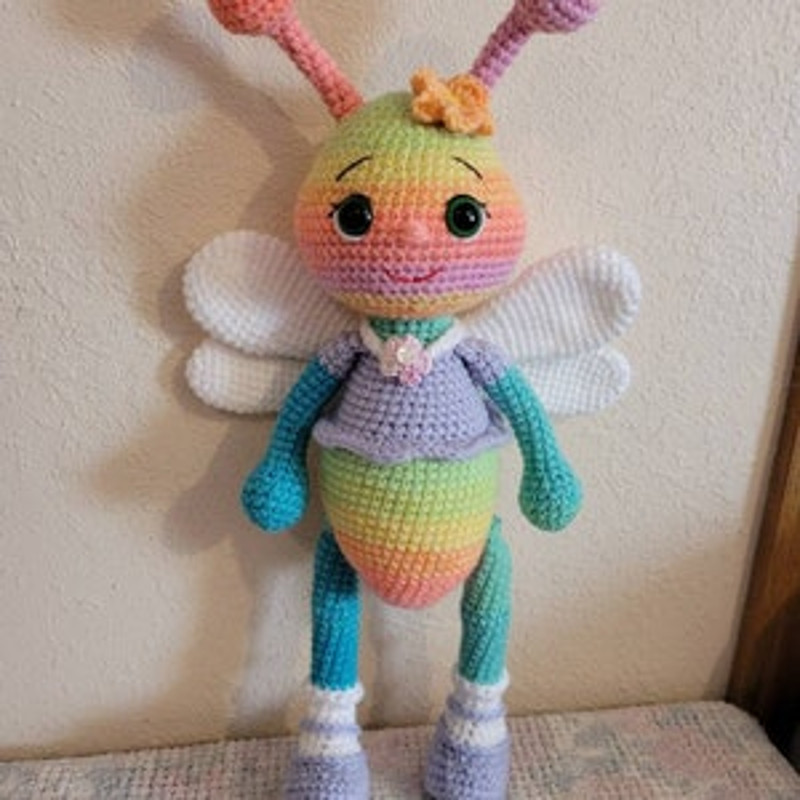PATTERN Dragonfly  Crochet Dragonfly Pattern  Amigurumi Dragonfly Pattern  Crocheted Dragonfly  PDF Crochet Pattern 4