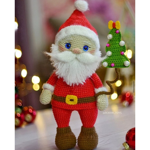 Simple Santa Pattern Pattern: Santa Claus, christmas pattern, only ENGLISH, pdf | Inspire Uplift