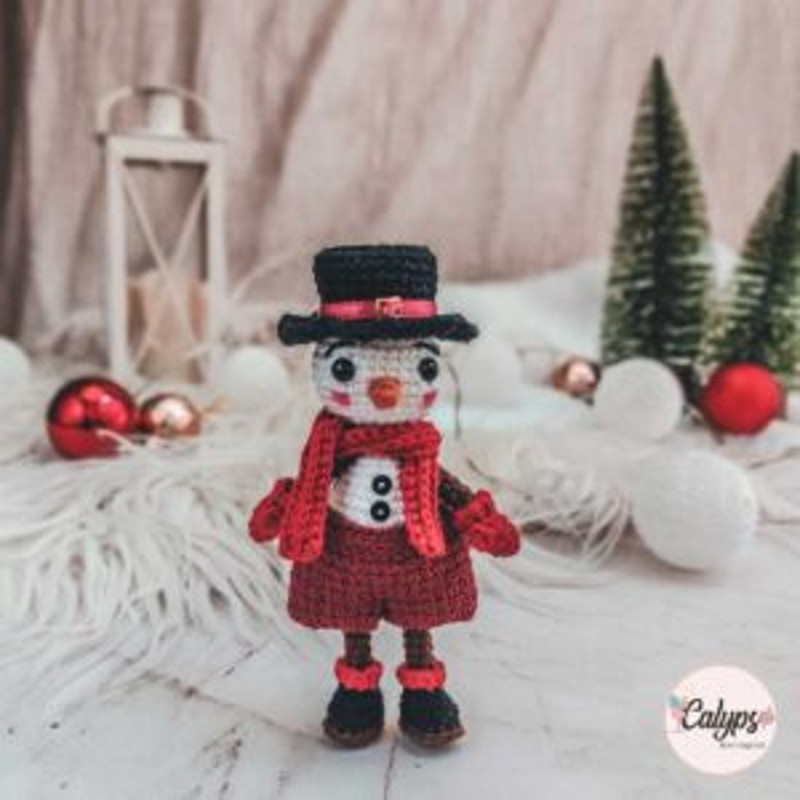 Nieves Snowy Crochet Pattern Amigurumi Christmasaqcrochetschristmaschristmas Crochetchristmas Ornament 1