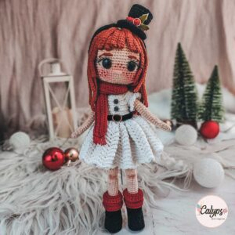 Nieves Snowy Crochet Pattern Amigurumi Christmasaqcrochetschristmaschristmas Crochetchristmas Ornament 3