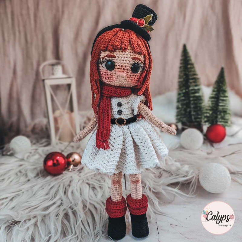 Nieves Snowy Crochet Pattern Amigurumi Christmasaqcrochetschristmaschristmas Crochetchristmas Ornament 4