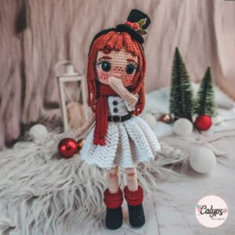 Nieves Snowy Crochet Pattern Amigurumi Christmasaqcrochetschristmaschristmas Crochetchristmas Ornament 5