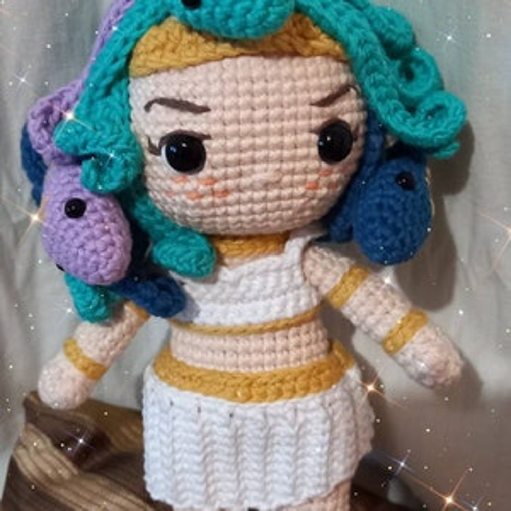 Crochet Doll Amigurumi Pattern Medusa PDF Pattern English 1