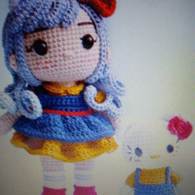 Crochet Doll Amigurumi Pattern Kitty Kat PDF Pattern English 1