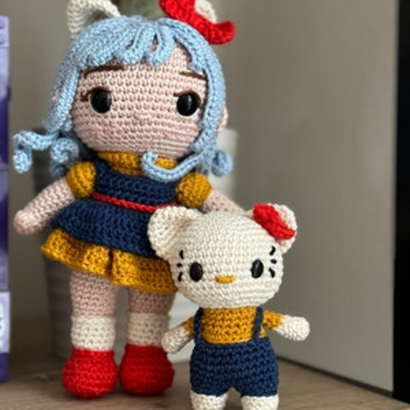 Crochet Doll Amigurumi Pattern Kitty Kat PDF Pattern English 3
